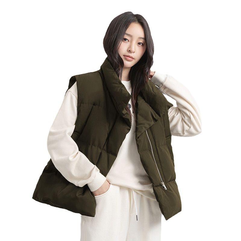 Down Cotton Vest Women's Short Thickened Autumn and Winter New Korean Version Loose Vest Versatile