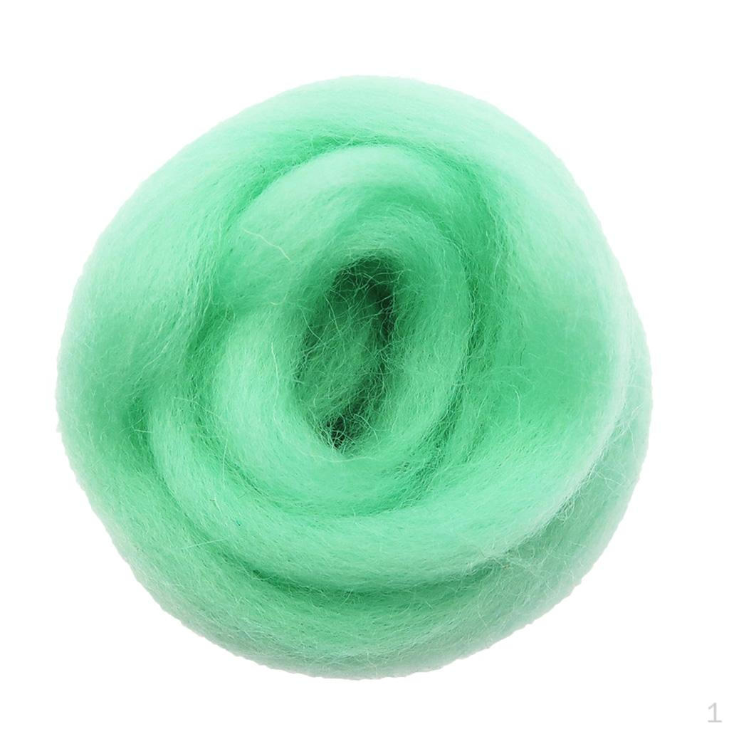 

Валяние из шерсти для игрушек для животных, кукол, проектов, 10 г светло-зеленый