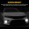3.5" Projector COB LED Eyes Angel Halo Lights Fog DRL Ring Driving Lamp White 2X