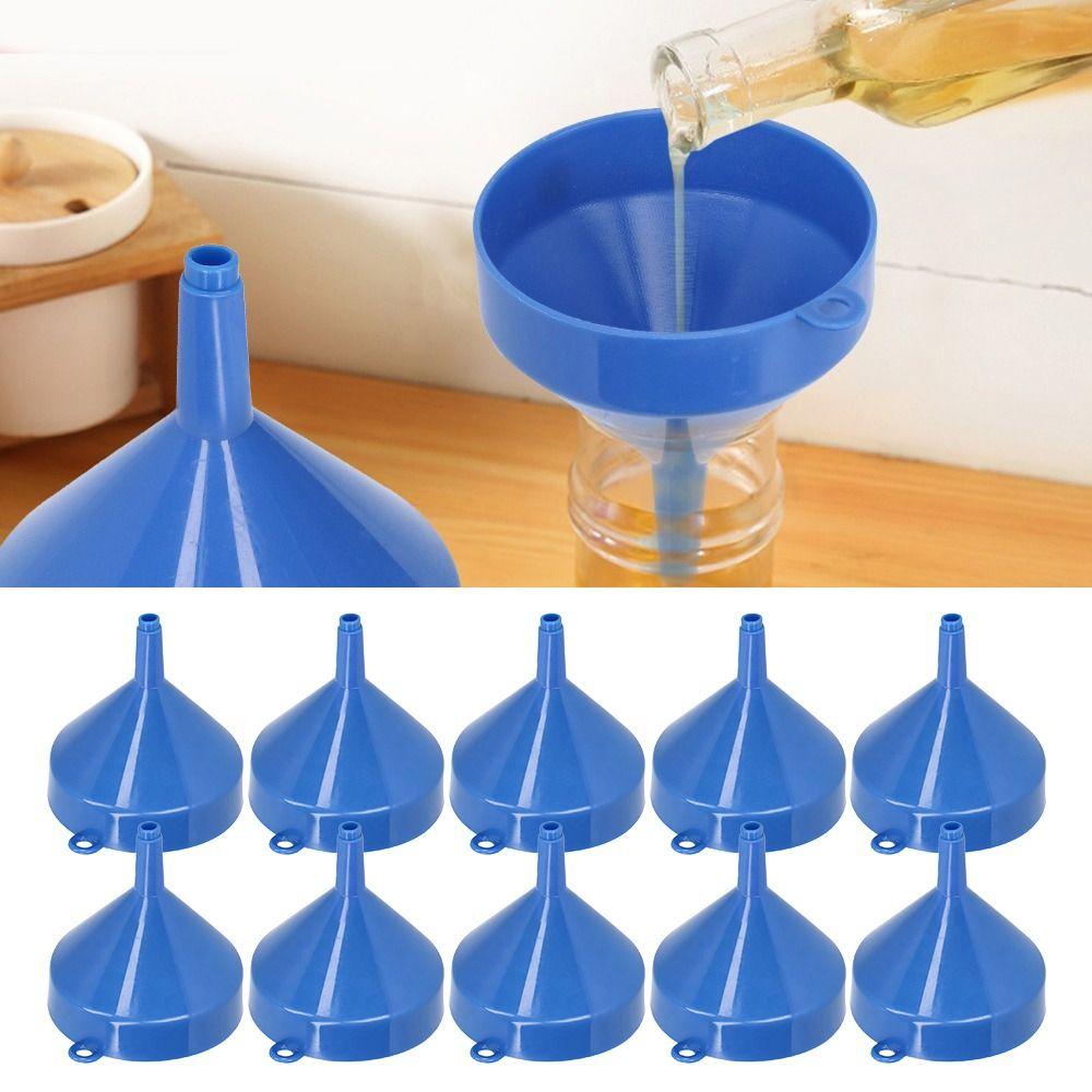 10PCS Plastic Small Dispenser Funnel Round Kitchen Funnel Plastic Refilling Funnel Kitchen Use