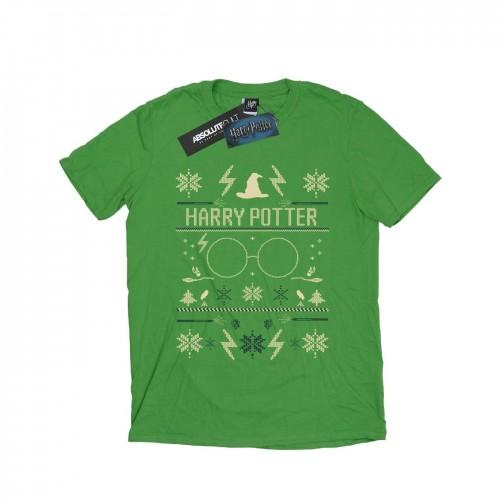 Harry Potter Womens/Ladies Christmas Pattern Cotton Boyfriend T-Shirt