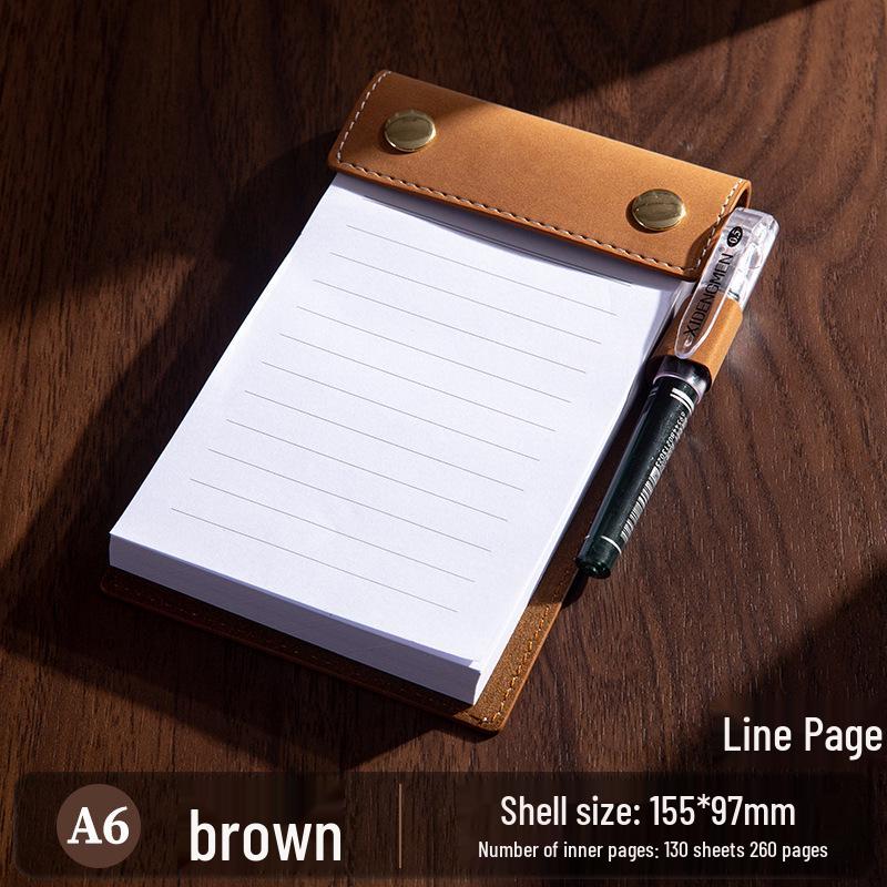 A6 Custom Sticky Note Pad Clipboard with Pocket Notebook and Tear-Off Pages