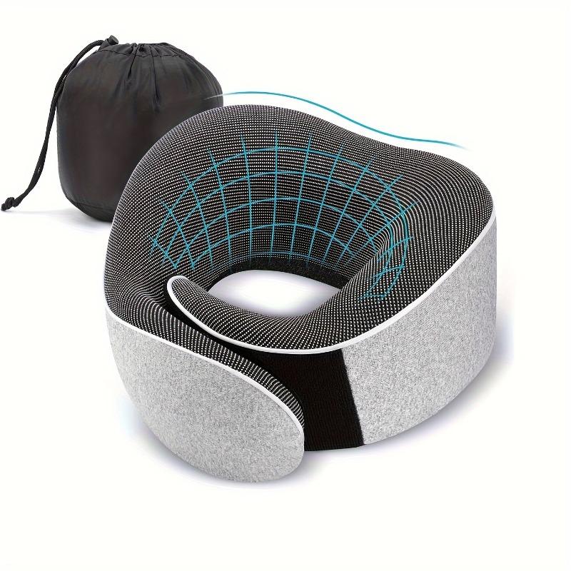 Ergonomic Portable Travel Pillow Neck Support Cervical Pillow for Airplane Car Office - Comfortable Headrest for Long Trips