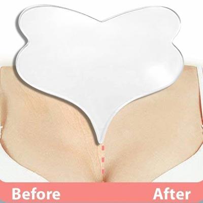 Toppa riutilizzabile in silicone antirughe per scollatura Toppa sul petto a forma di farfalla Fornitura di bellezza Cura della pelle riutilizzabile
