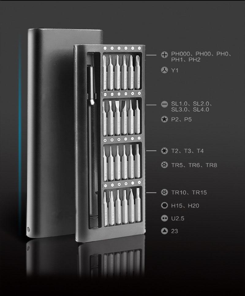 Screwdriver Kit 5/25 In 1 Precision Bits Screw Driver Set Mini Hex Tool Case For Phillips Mobile Phone PC Repair Tool