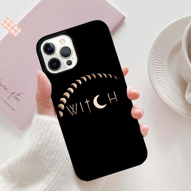 Autumu Witch Witches Moon Phone Case Cover for iPhone 17 Air 16 16e 15 12 11 13 14 Pro Max Apple Plus Coque