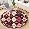 1PC Playing Card Pattern Chair Carpet for Office, Indoor Non-Slip Washable  Carpet, Soft Comfortable Mat For Office Room yy250930083