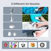Portable Camping Air Pump with 1300mAh Battery Rechargeable for Pool Floats Air Mattress Vacuum Bags