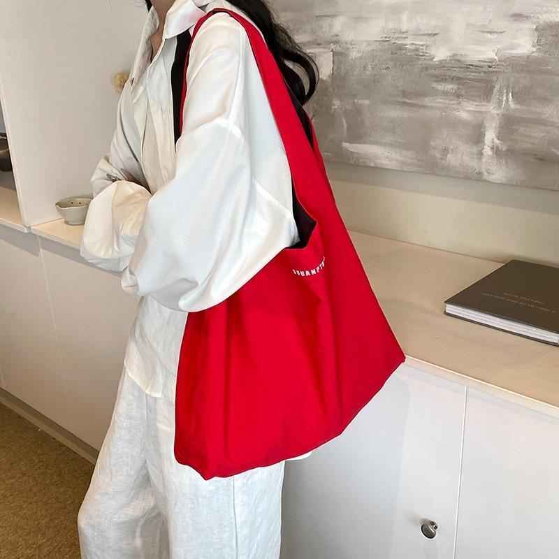 New summer big bag shopping bag quick-drying canvas bag handbag tote large-capacity shoulder women's bag student bag