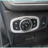 For Ford Focus   For Ford Fiesta MK8 2017 2018 Carbon Fiber Car Headlight Head Lamp Switch Cover Trim Inner Accessories