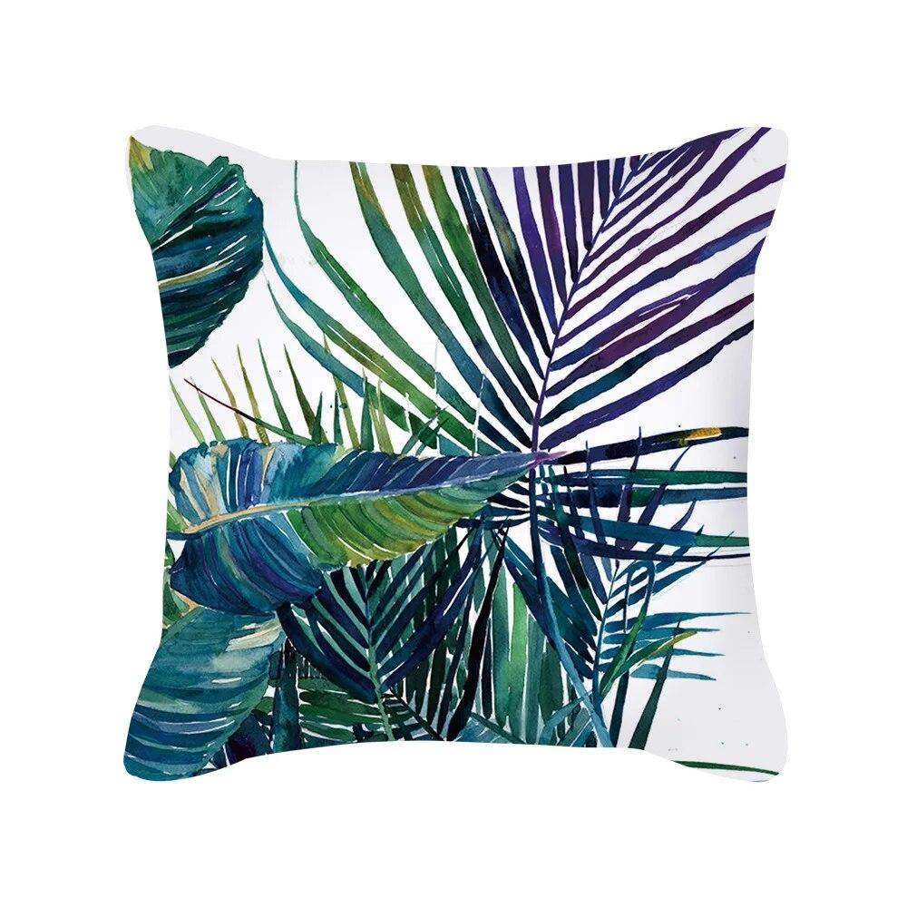 Tropical Summer Beach Style Coconut Tree Print Pattern Sofa Cushion Cover Pillowcase Home Party Car Bedding
