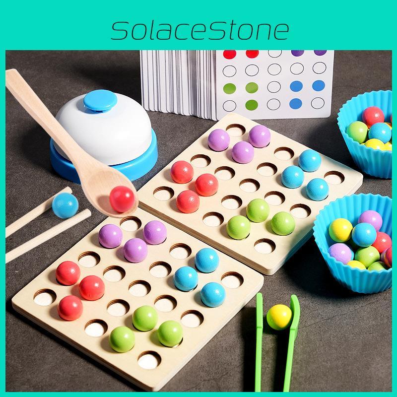 For Toy Wooden Kids Bead Pairing Puzzle To Promote Concentration Development