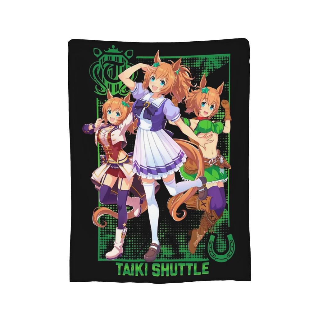 Uma Musume Pretty Derby Blanket Fleece All Season  Portable Lightweight Thin Throw Blankets for Sofa Bedroom Bedspreads