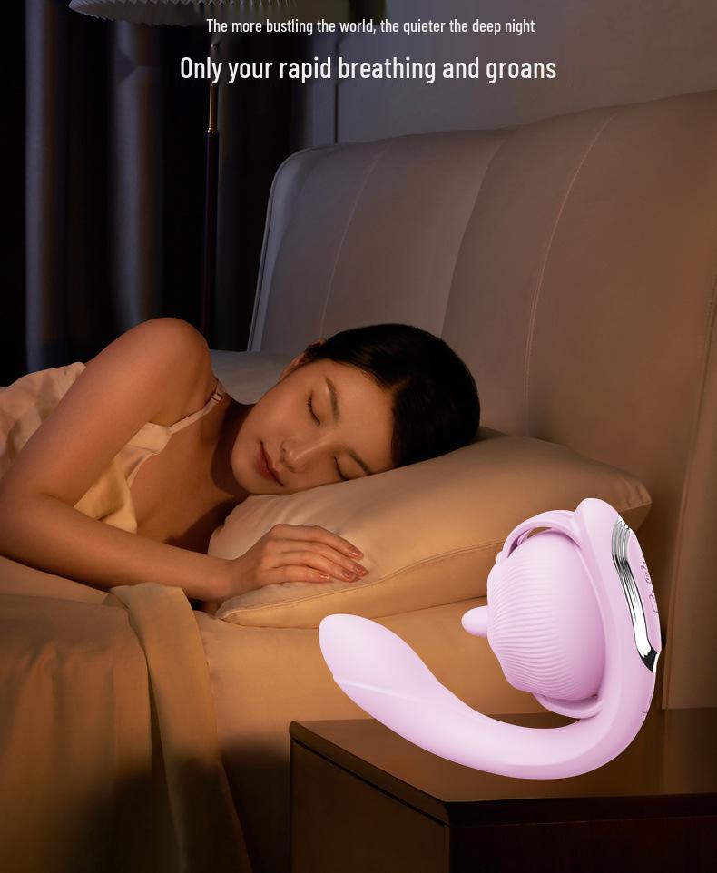 Vibrator Chuchen Aila Încălzit cu Telecomandă și Limbă Telescopică, cu Funcții de Sugere, Vibrații și Masaj