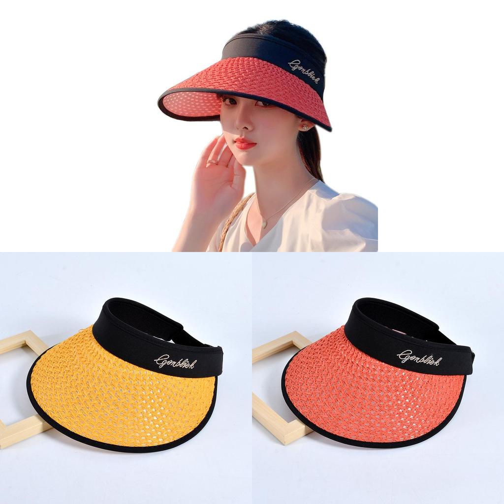 Summer Sun Protection Hat With Large Brim For Women Outdoor Beach Shade Cap