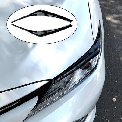 Headlight Eyebrows Eyelid Sticker Decoration Front Car Styling, 8, Parts Durable Replacement