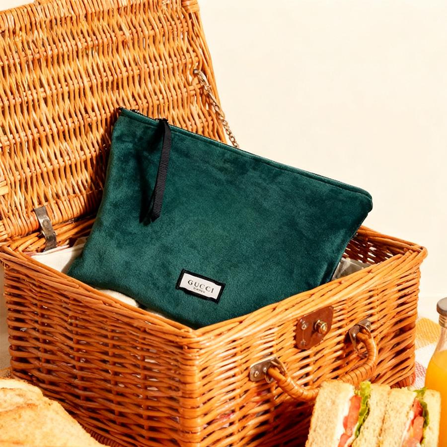 Gucci Damen-Kosmetiktasche, mit Reißverschluss, geeignet für den Arbeitsweg und Partys, umweltfreundlich und unschädlich.