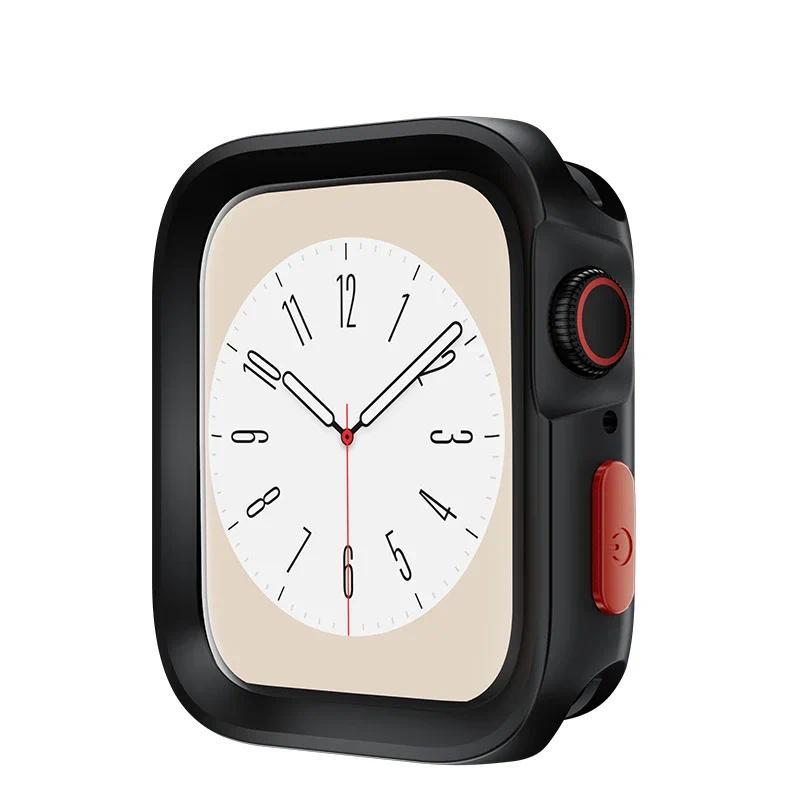 Capa para Caixa de Apple Watch 49mm 44mm 40mm 45mm 41mm Protetor Anti-Queda Capa Macia de TPU Acessórios iWatch Ultra 2 SE 9 8 7 6 5 4