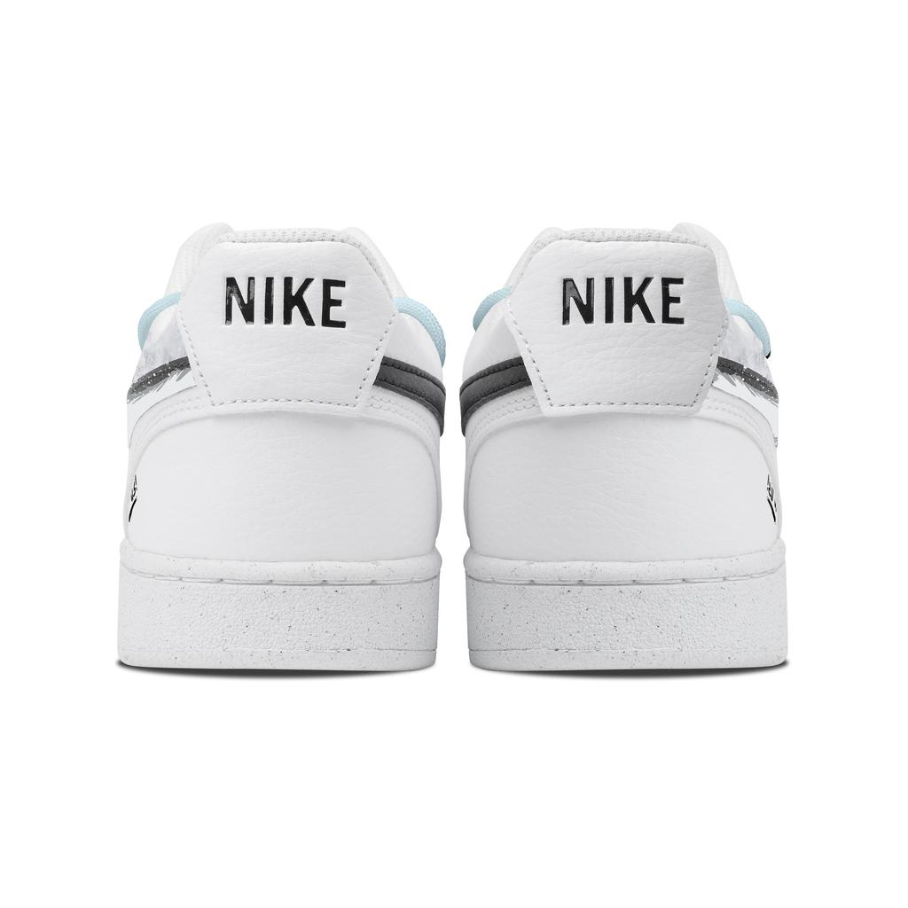 Nike Court Vision 1 Pattern Slip Resistant Low top Skateboard Shoes Men's White Gray DH2987-101(Team773-)