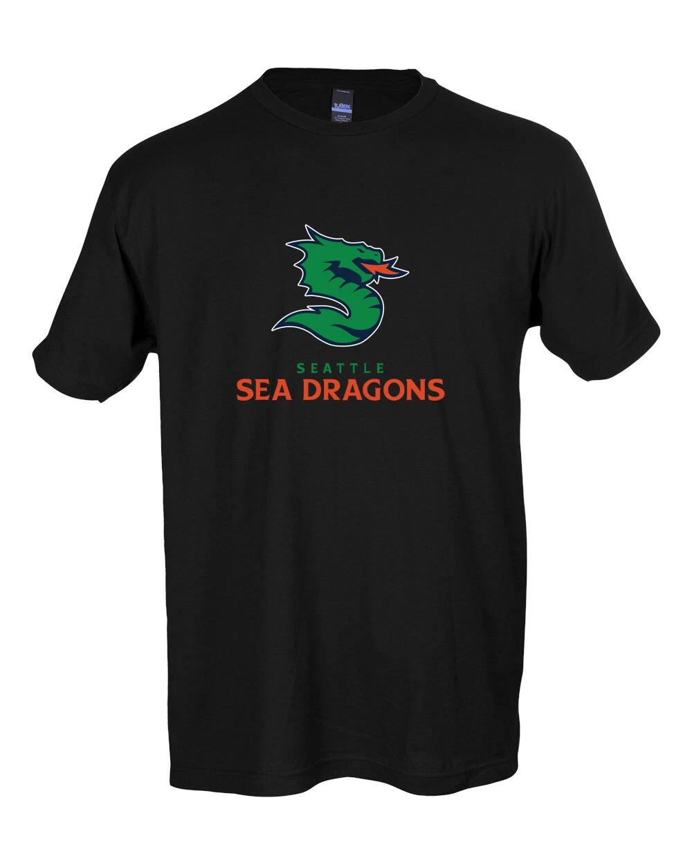 Unisex Adult Casual Graphic Seattle Sea Dragons XFL Team logo shirt... XL