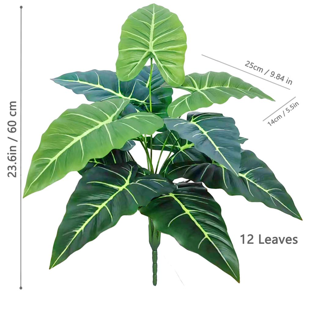 For 60-107cm Artificial Flowers Calla Lily Horseshoe Leaf Turtle Leaf Bobcat Leaf Fake Plant Ornamental Holiday Home Decoration