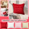 Valentinstag Herzförmiges Modernes Plüsch-Kuschelkissen, Bezug, Füllung Nicht Enthalten, Für Wohnzimmer Sofa