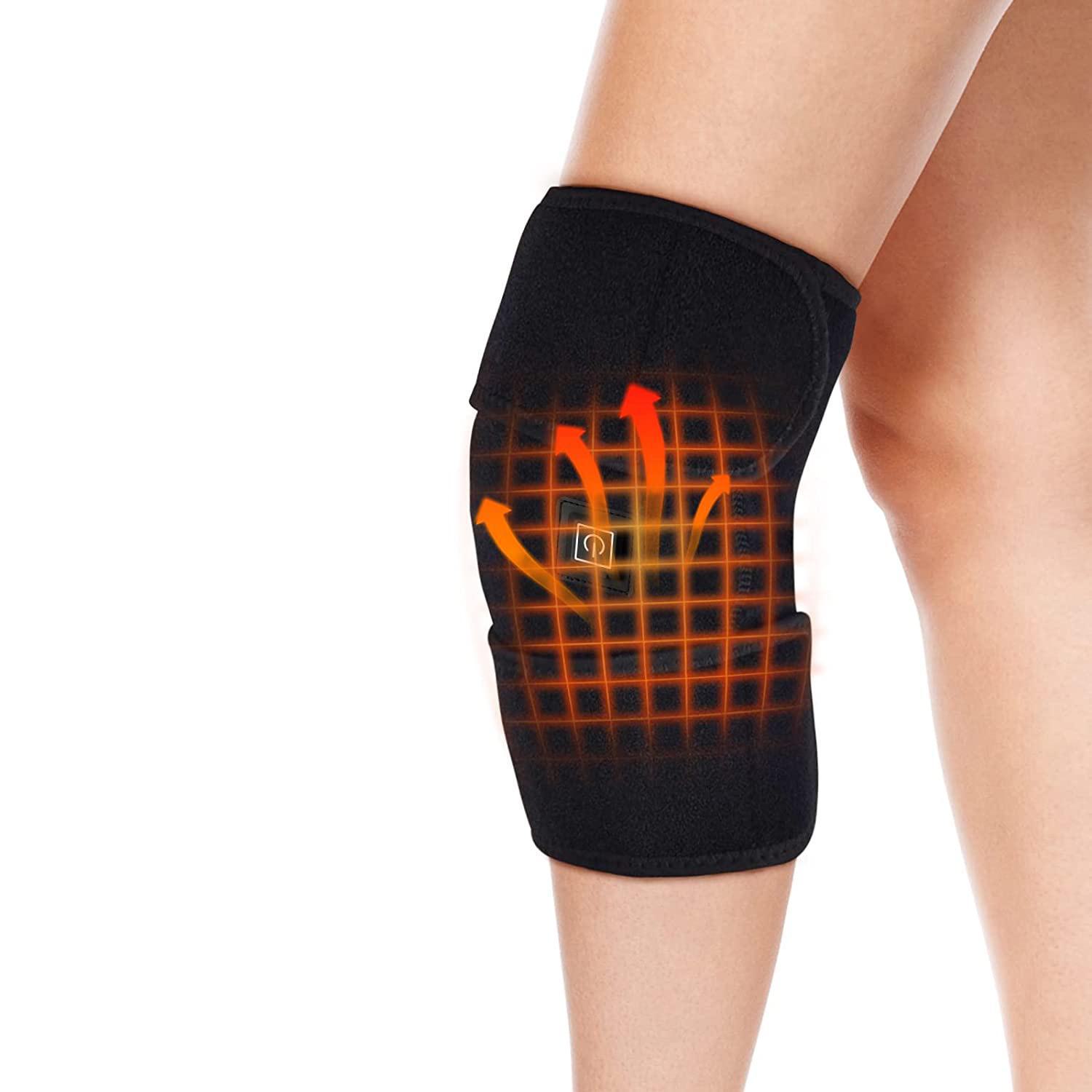 

Перезаряжаемая электрическая грелка для колена с функцией моксотерапии для людей среднего и пожилого возраста. One Size; type-c interface; single pack чёрный