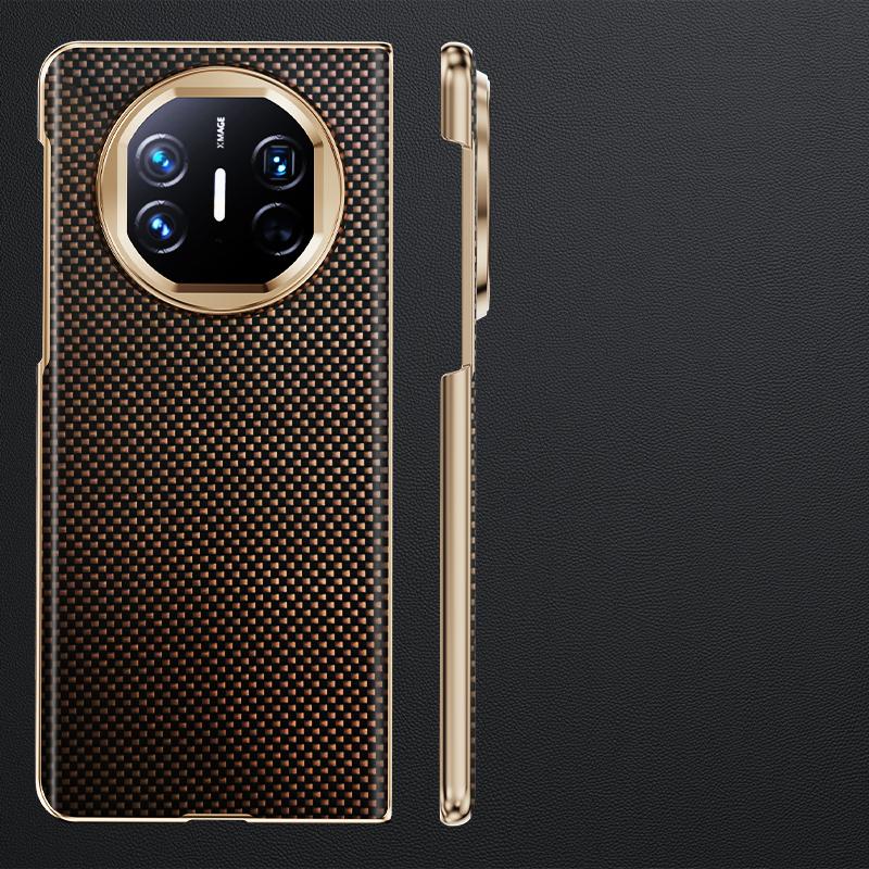 

0,3 мм толщина Ультратонкий Магнитный чехол из арамидного волокна для Huawei Mate X5 X6 Бескаркасная крышка Теплоотвод Новый Huawei Mate X5 золотой