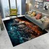 3D God of War Games Carpet Home Living Room Bedroom Sofa Doormat Decor Kids Play Area Rug Non-slip Mechanical Washable Floor Mat