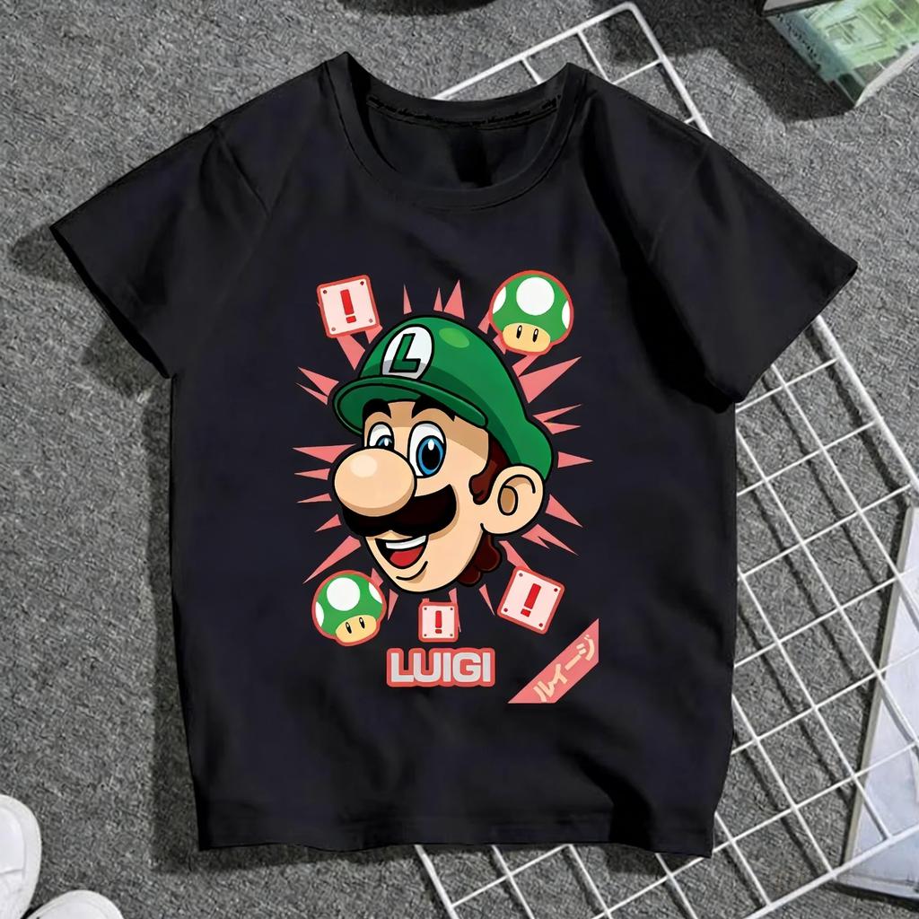 2026 Hotsale Super Mario Bros Mario Jumping on Koopa TShirt Anime Style Print Tee for Adults  Kids All Sizes Available
