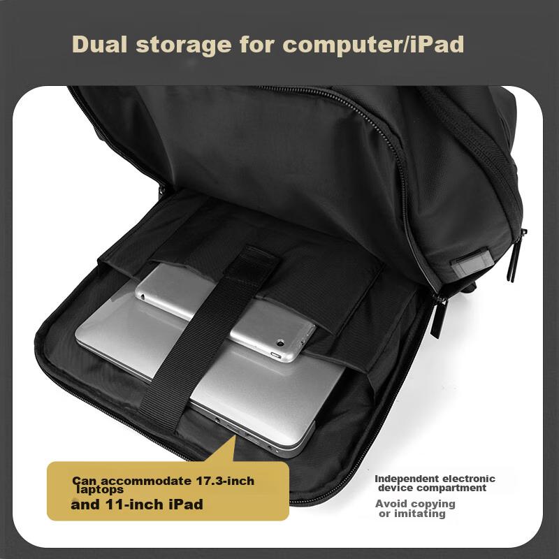 Laptop Backpack, Business Light Luxury Large Capacity Schoolbag, 18-Inch Notebook Travel Backpack for Business Trips And High-End Travel