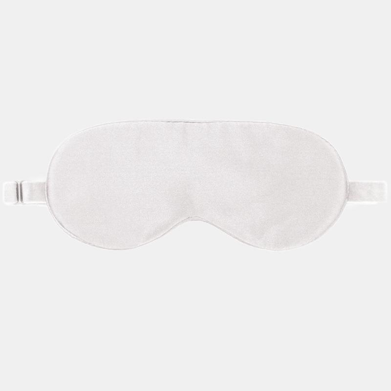 19 Momme Těžká Hedvábná Maska na Oči s Nastavitelným Sametovým Páskem - Prodyšná, Blokující Světlo, Morušové Hedvábí