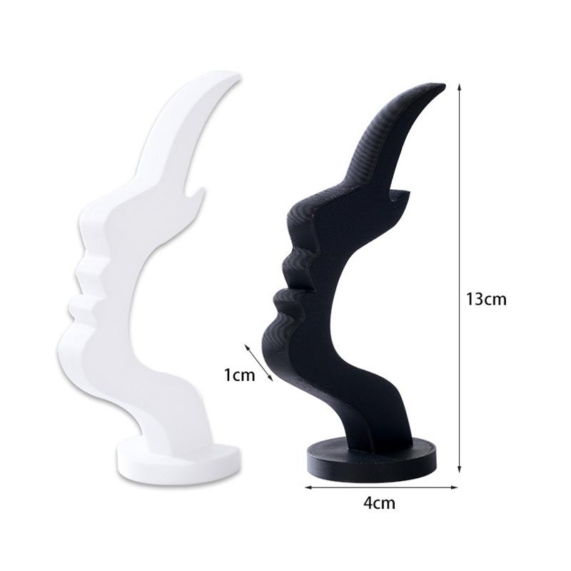 WTEMPO Abstract Face Design Eyeglass Holder Fashion Glasses Storage Rack 3D Printed Artistic Decor for Home Office Glasses Organizer for Men Women