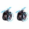 Full Metal Fly Fishing Reel 3BB Ball Bearing Left Right Hand 75mm for Rafting Ice Saltwater Flying Fishing Wheel Tackle 260319