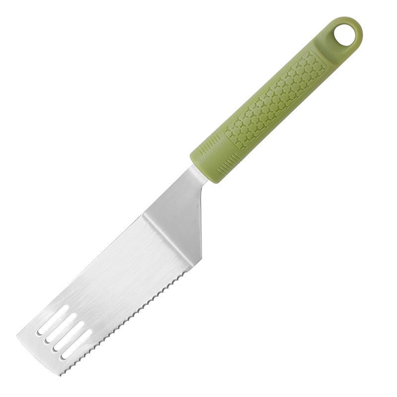 Multifunctional Kitchen Utensil Set: Stainless Steel Y-Handle Tools - Can Opener, Pizza Cutter, Cake Spatula