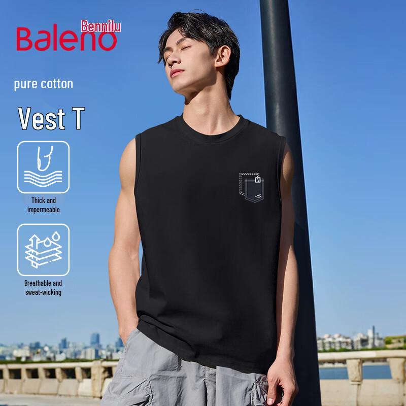 

Baleno Men s Pure Cotton JPB Double Pocket Tank Top 2XL