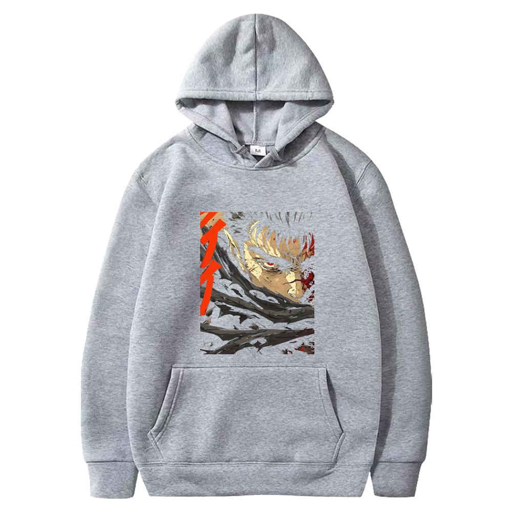 Guts Berserk Hoodie Anime Graphic Printed Sweatshirt Men Unisex Clothing Long Sleeve Fleece Loose Hooded Harajuku Streetwear