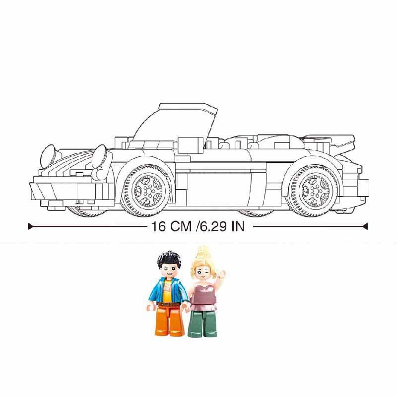 Porsche Bozi 930 Boys Building Blocks Model Toy by Xiao Luban