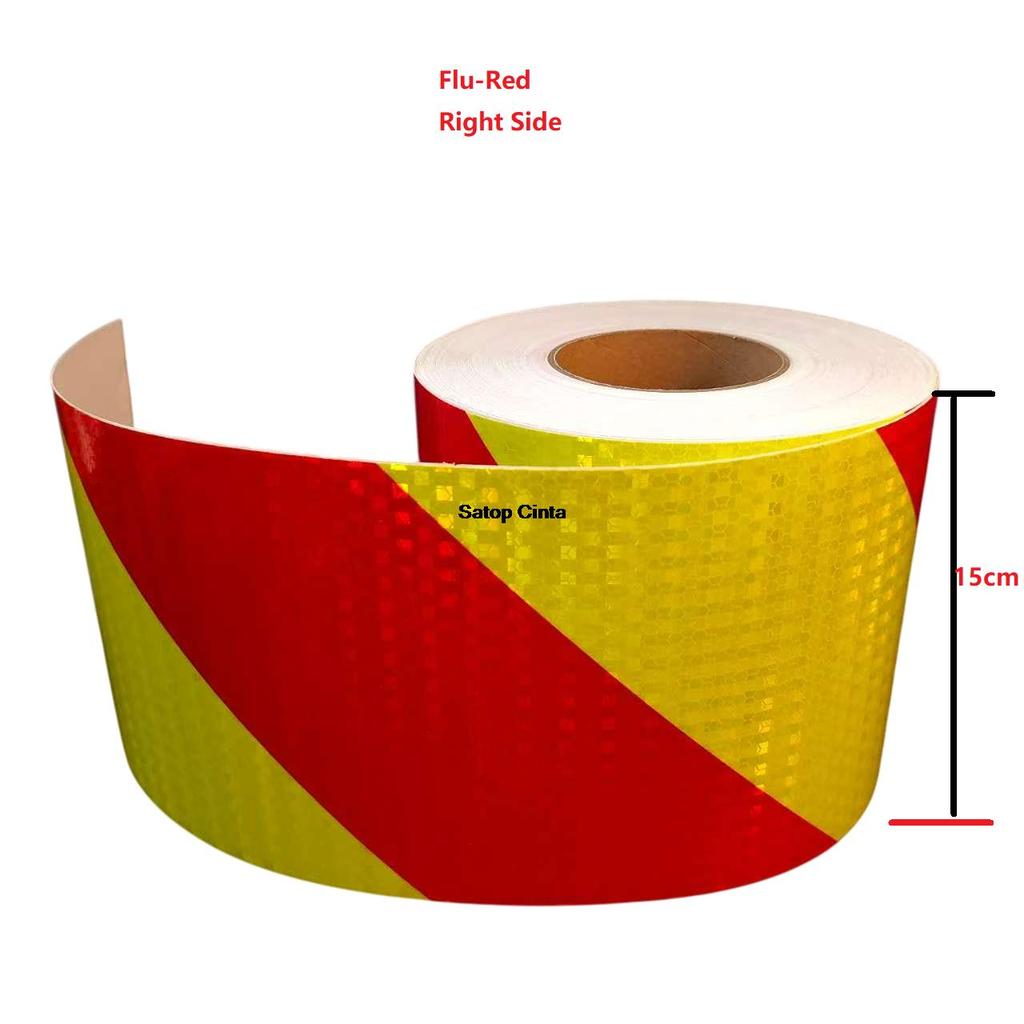 DIY 15cm*1M Twill Reflective Stickers PVC Honeycomb Self-Adhesive Warning Safety Reflectors Tapes Waterproof Strip For Car Truck