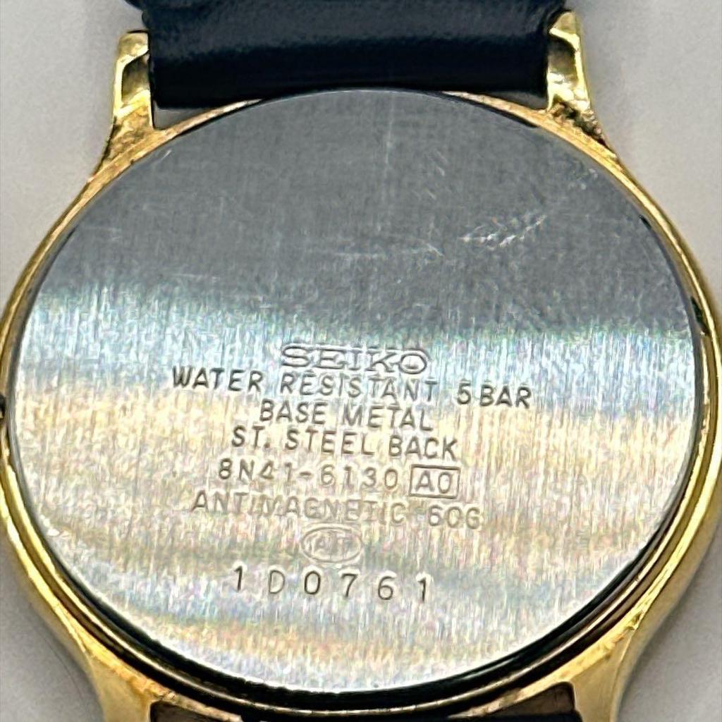 Used SEIKO SPIRIT 8N41-6130 Men's Quartz New Battery Seiko
