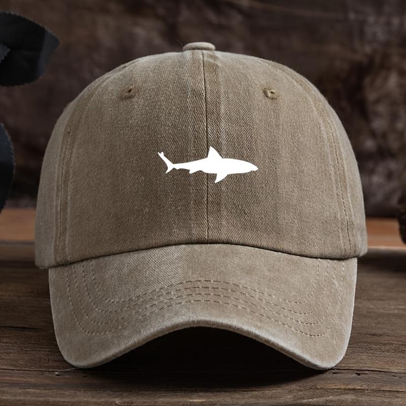

Shark Print Baseball Cap for Men and Women Outdoor Sun Protection Hat Fashionable and Versatile Duck Bill Hat