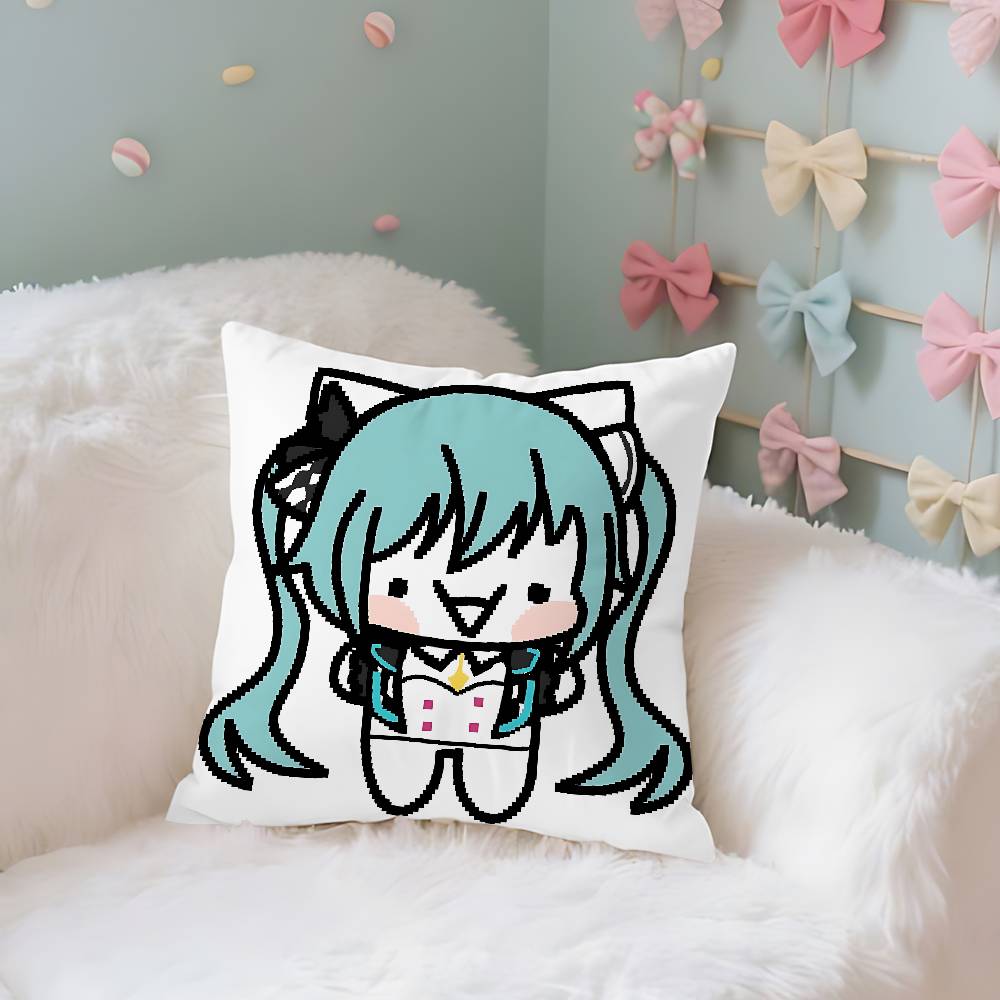 Virtual Singer A-Akita N-Neru Case Plush Fabric Soft Pillowcase Double Sided Print Cushion Cover Household Gifts