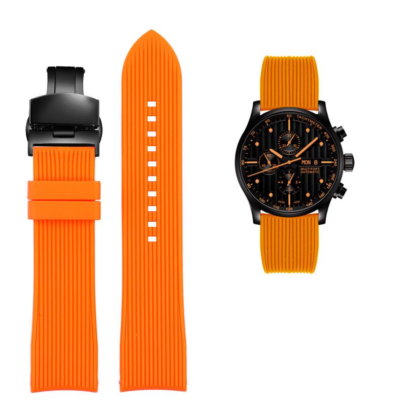 Classic Arc Interface New Waterproof Silicone WATCH Band for Huawei Samsung Watchband 20mm 22mm Rubber Strap for Mido Tissot Omega