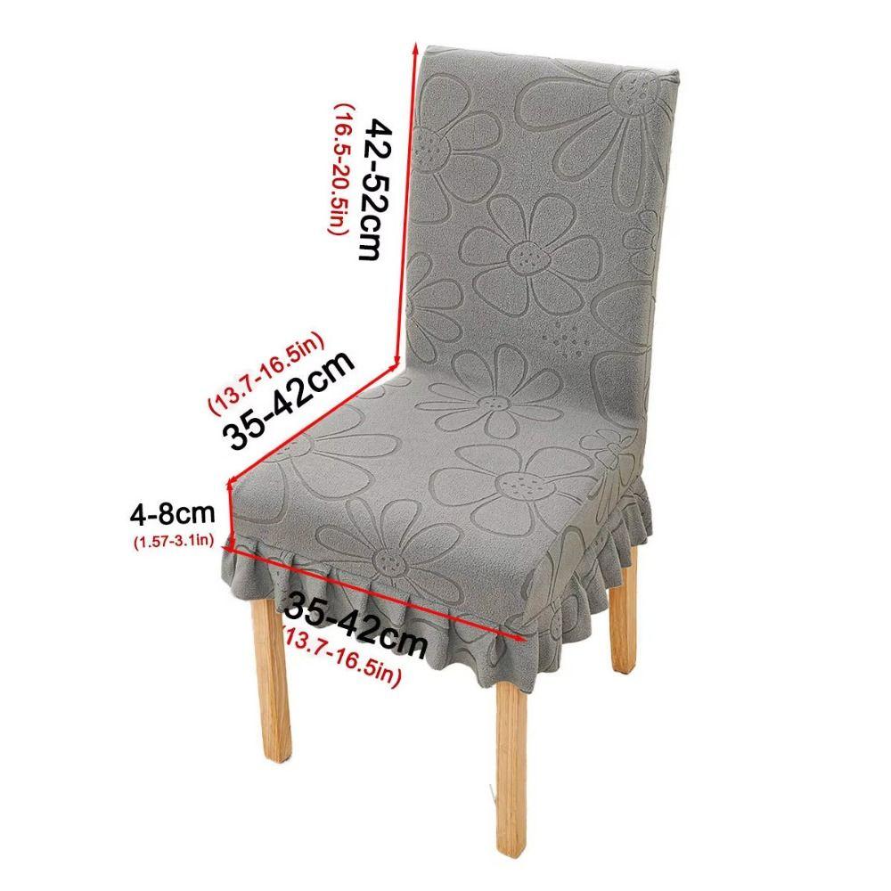 Anti-slip Dining Chair Cover Jacquard Chair Slipcover Chair Cover Backrest  For Office Home Seats