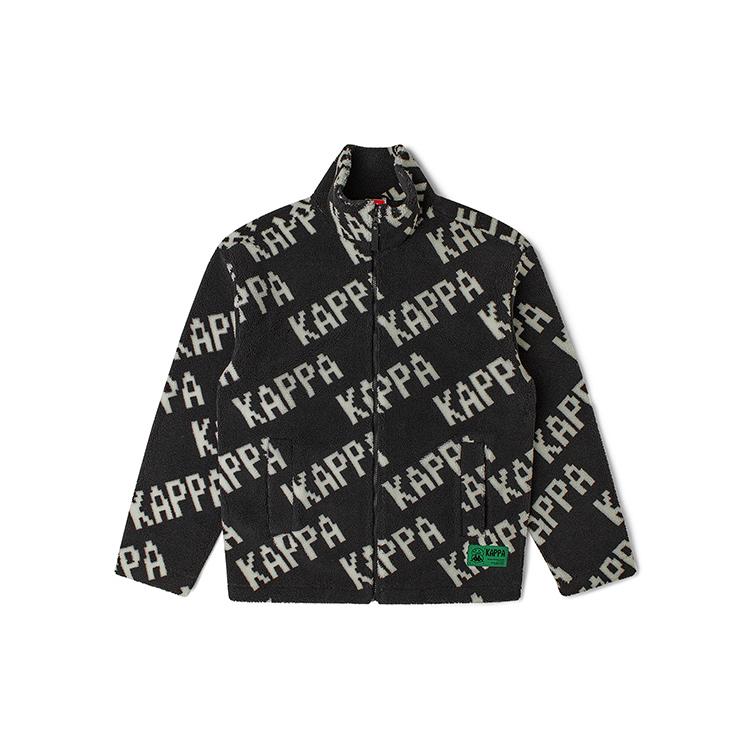 Kappa Velvet Jackets Unisex Stand Collar Thickened K0CZ2JJ05D