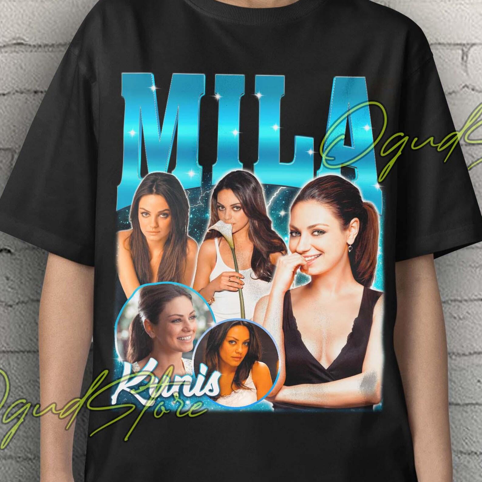 Mila Kunis Shirt, Mila Kunis Tshirt, Mila Kunis Clothing, Mila Kunis Retro Poster, Actress Mila Kunis Sweater Merch, Mila Kunis Poster Tees XL