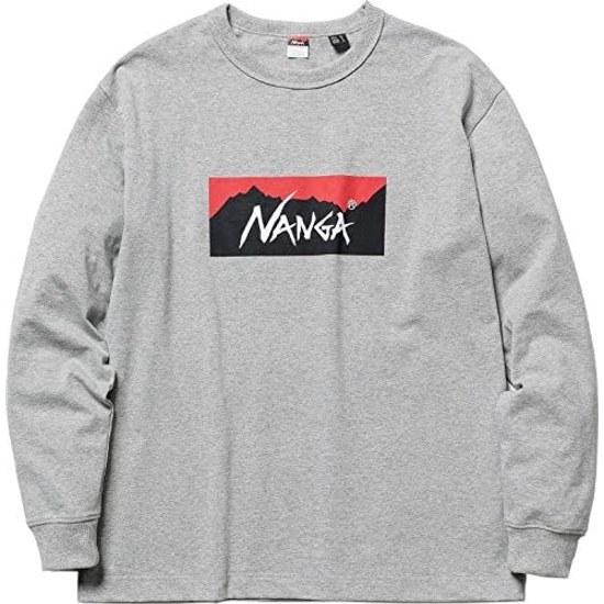NANGA Eco Hybrid Box Logo L S Tee