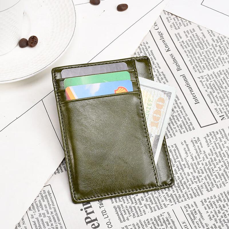 

DAXTE Мини-кошелек и держатель для карт в ретро-стиле из натуральной кожи