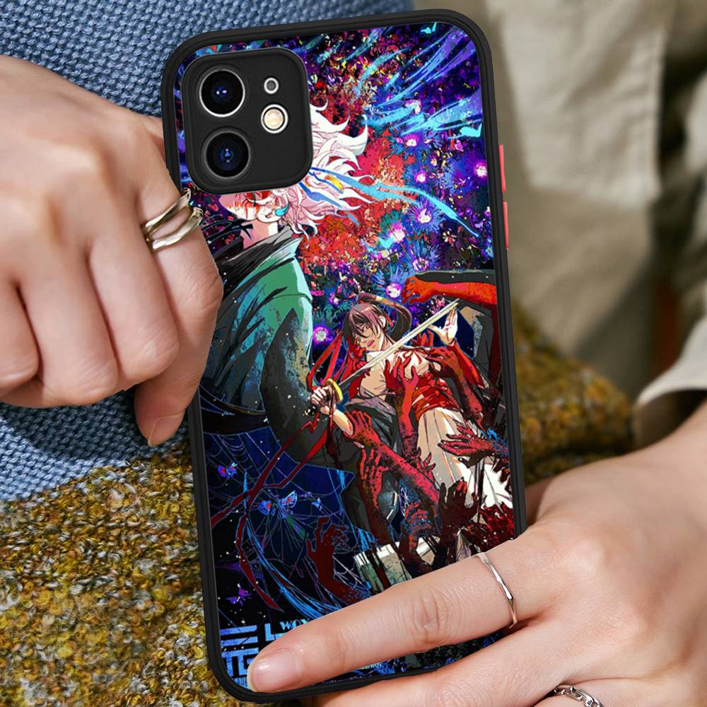 Anime H-Hells Paradise Silicone Case For iPhone 16 15 14 13 12 11 Pro Max Plus X XS MAX Shockproof Matte Cover