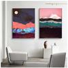 Abstract Mountain Sunrises Sunsets Landscape Wall Art Canvas Paintings Poster Print Picture Living Room Interior Home Decoration